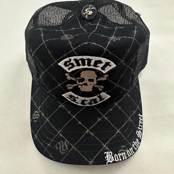 Smet by Christian Audigier Y2K Vintage Born On The Street Trucker Hat Vintage Smet by Christian audigier adjustable... | Depop main image 2